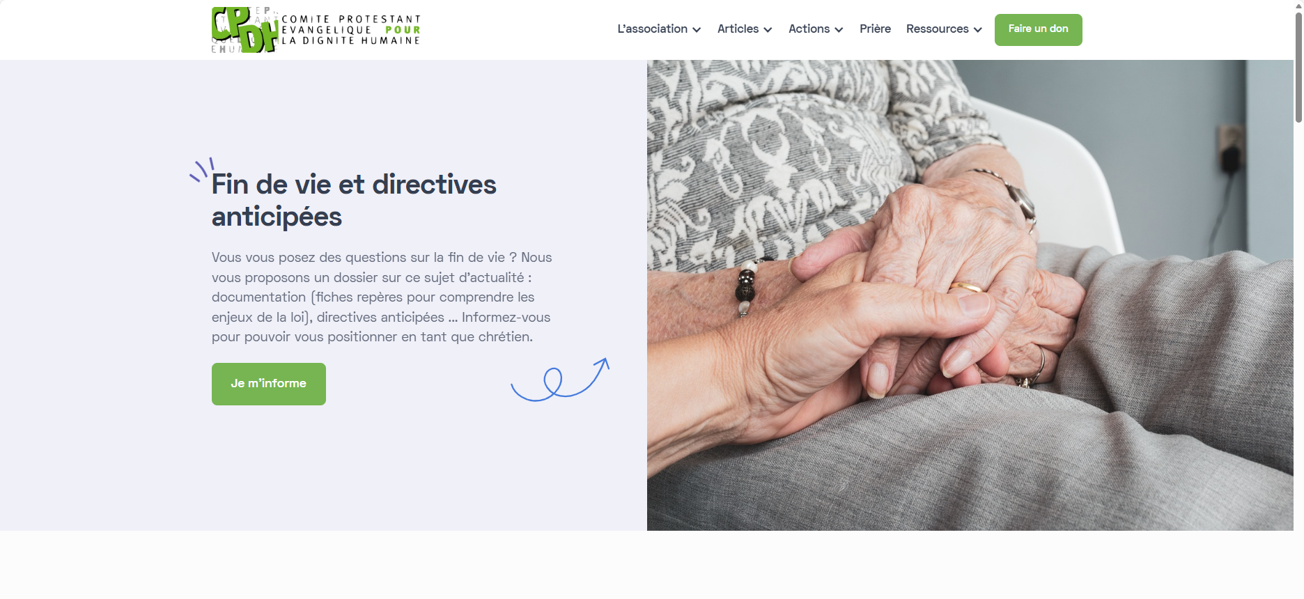 Aperçu du site CPDH